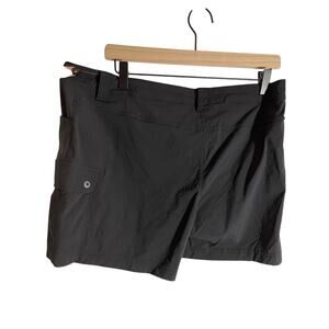 NWT Eddie Bauer Women's 12 T Gorpcore Utility Hiking Black Horizon Cargo Shorts